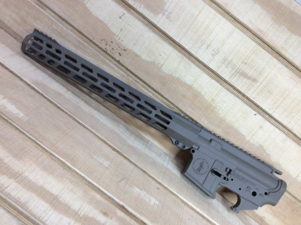 Patriot Arms & Supply AR-15 Builder's Set | 15" Handguard | FDE Cerakote-img-1