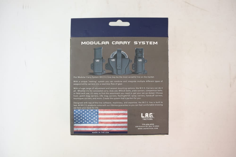 New Old Stock LAG Tactical MCS .45 ACP 10mm Full Size Mag Carrier-img-3