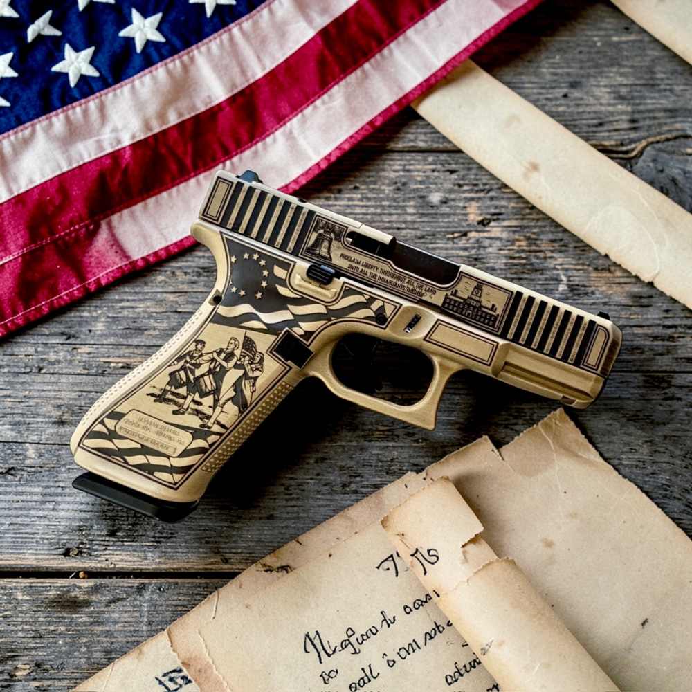 GLOCK 45 V 9mm Optic Ready Spirit of 1776 Shark Coast Tactical-img-1