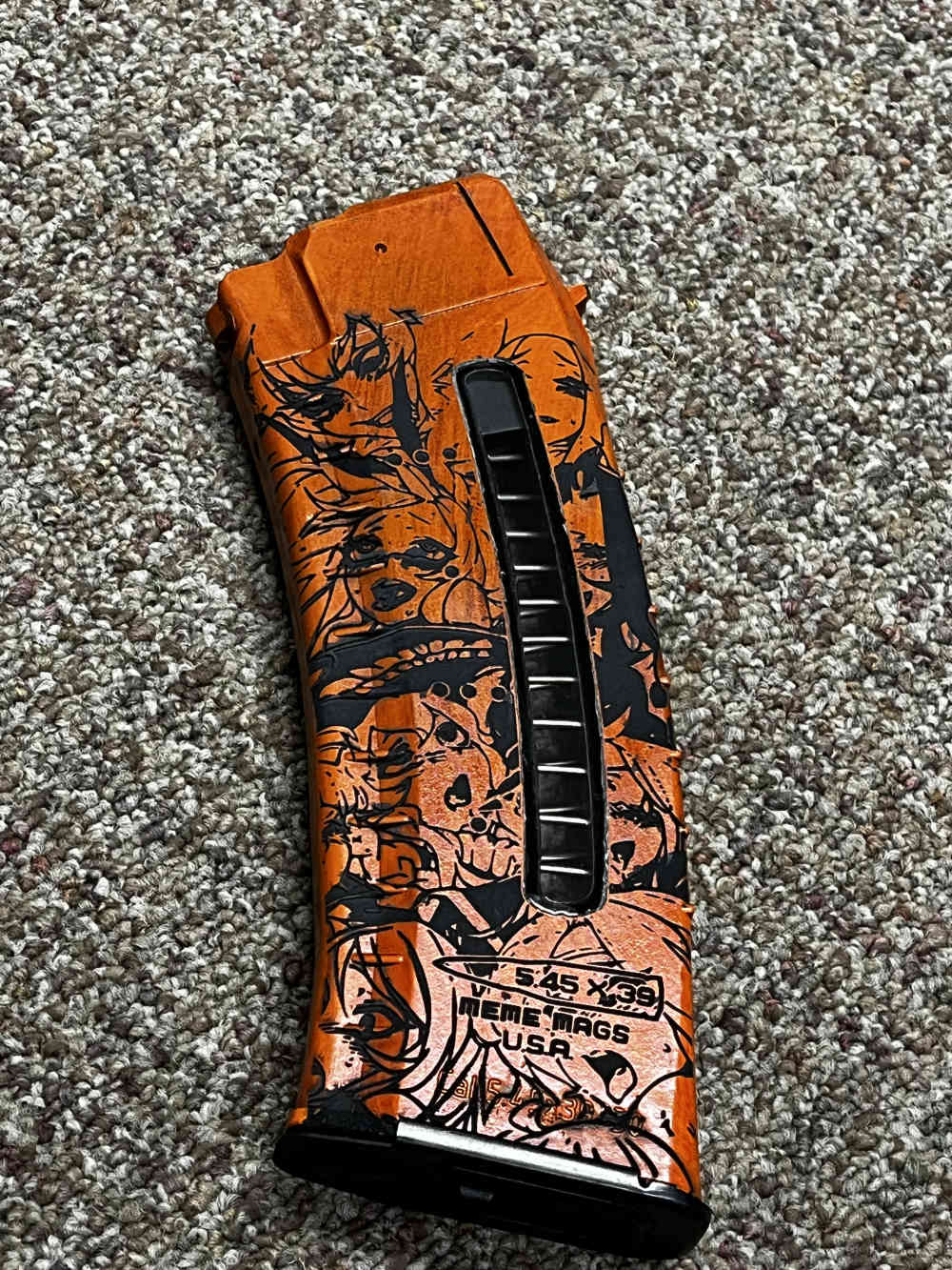 Fakelite ak74 windowed 30rd 5.45x39 mag magazine anime ahego Bakelite -img-5