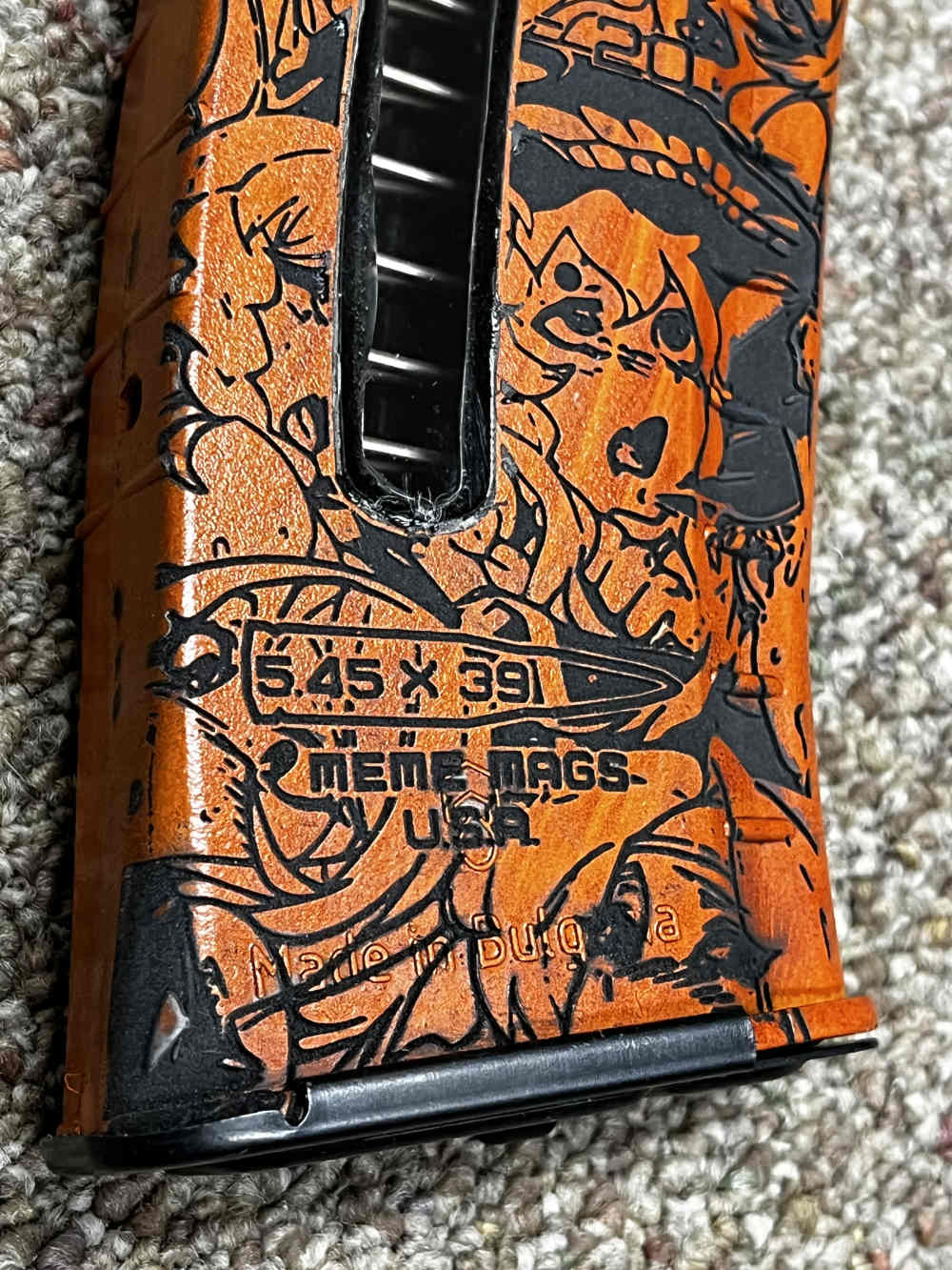 Fakelite ak74 windowed 30rd 5.45x39 mag magazine anime ahego Bakelite -img-1
