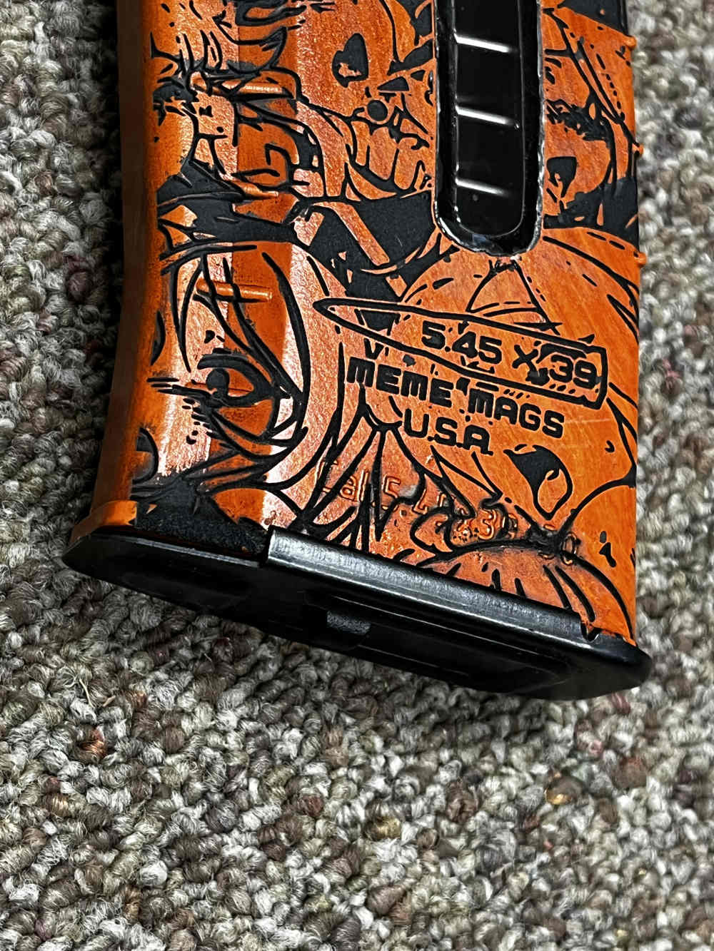Fakelite ak74 windowed 30rd 5.45x39 mag magazine anime ahego Bakelite -img-6