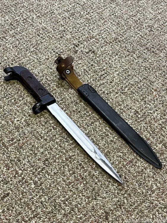 Russian Izhevsk 6x2 6h2 milled ak47 bayonet and scabbard  Izhmash-img-0