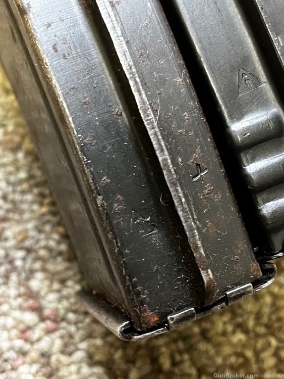Lot of 3 Russian 7.62x39 30rd mags slab side back stamp Bakelite + pouch AK-img-7