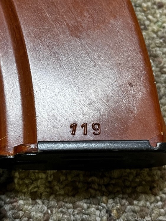 Lot of 3 Russian 7.62x39 30rd mags slab side back stamp Bakelite + pouch AK-img-33