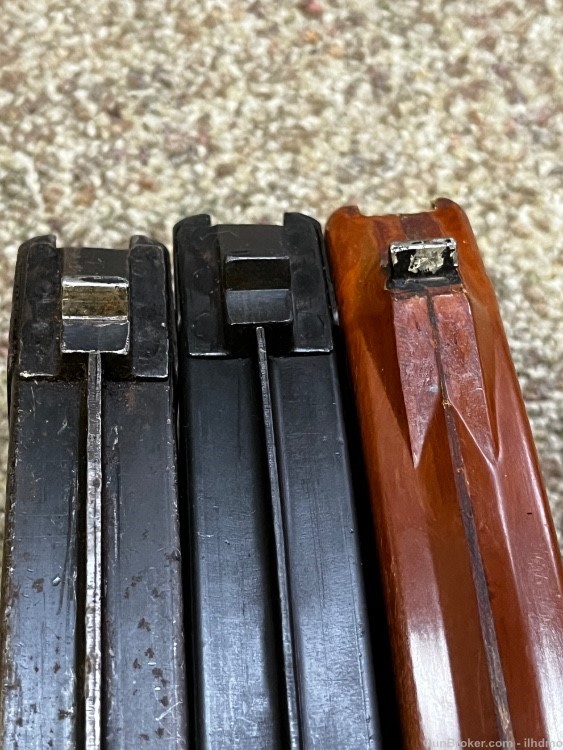 Lot of 3 Russian 7.62x39 30rd mags slab side back stamp Bakelite + pouch AK-img-9