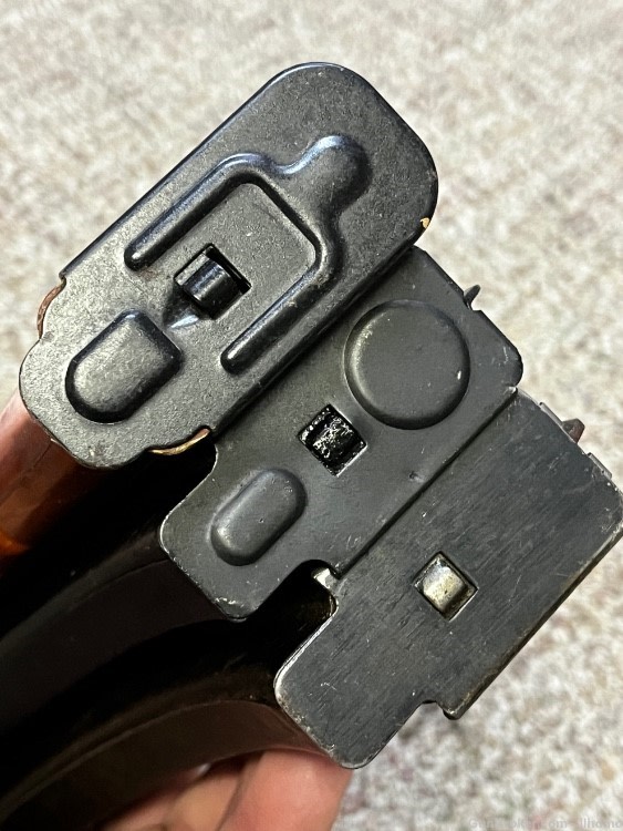 Lot of 3 Russian 7.62x39 30rd mags slab side back stamp Bakelite + pouch AK-img-14