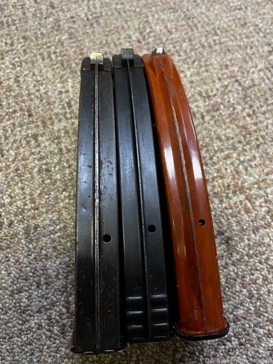 Lot of 3 Russian 7.62x39 30rd mags slab side back stamp Bakelite + pouch AK-img-6