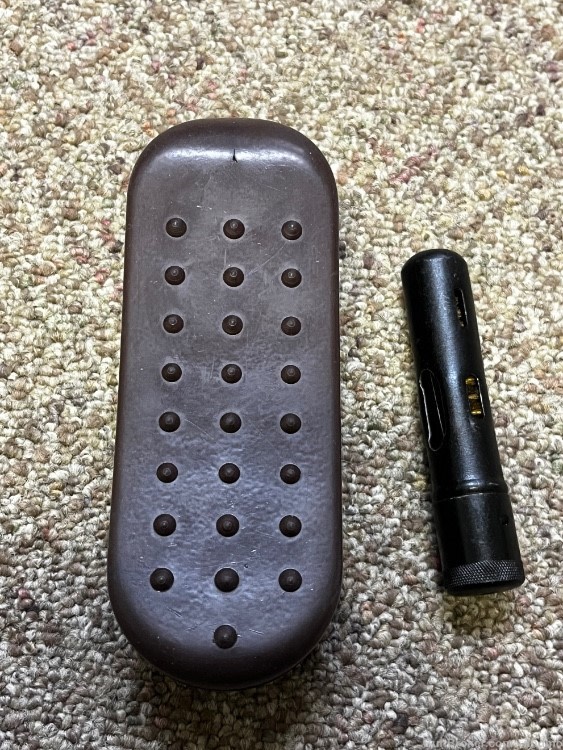 NOS Russian Izhmash plum stock with flecks and butt pad ak74 undrilled -img-20
