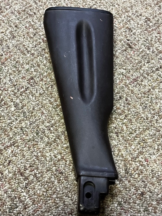 NOS Russian Izhmash plum stock with flecks and butt pad ak74 undrilled -img-5