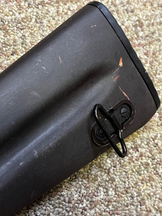 NOS Russian Izhmash plum stock with flecks and butt pad ak74 undrilled -img-1