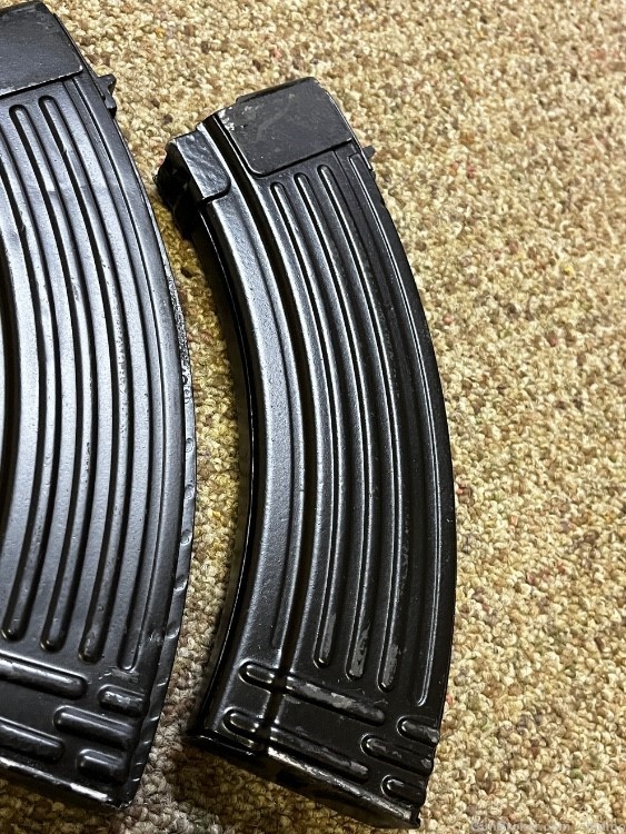 3 x Polish 30rd 7.62x39 mags + pouch magazine fb radom ribbed -img-12