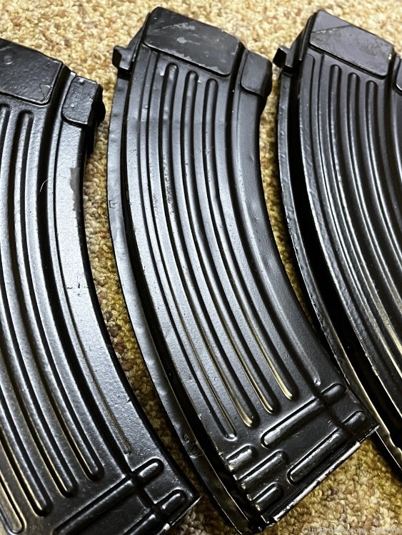 3 x Polish 30rd 7.62x39 mags + pouch magazine fb radom ribbed -img-2
