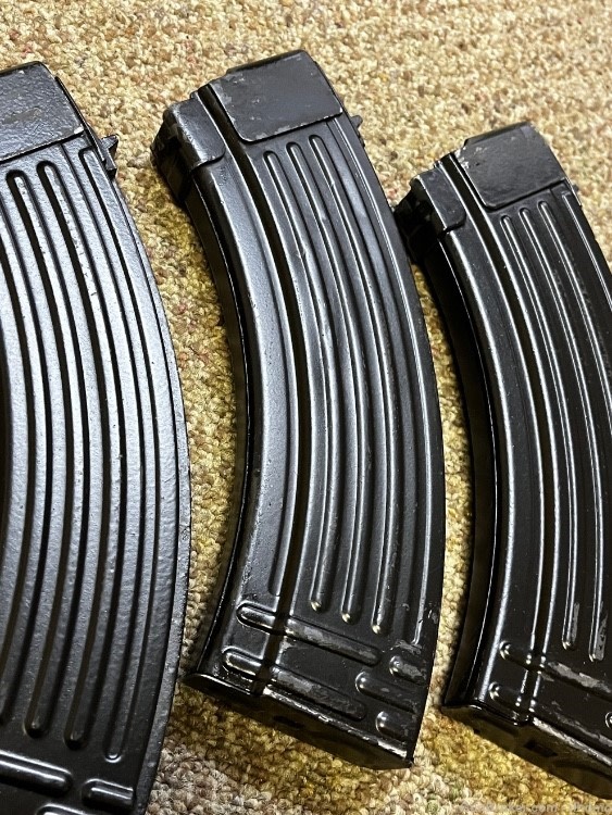 3 x Polish 30rd 7.62x39 mags + pouch magazine fb radom ribbed -img-11