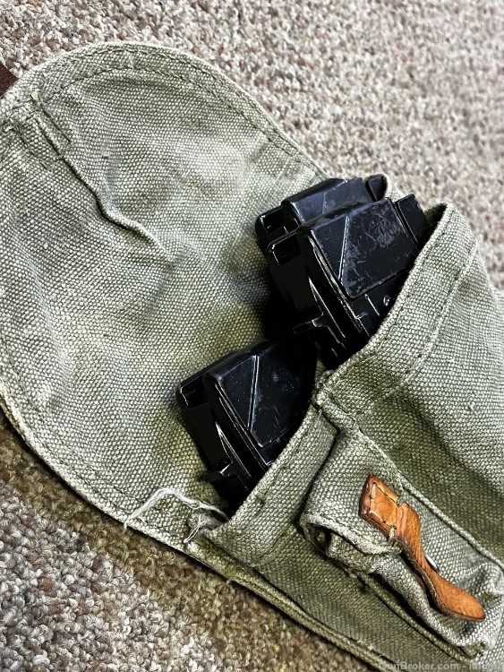 3 x Polish 30rd 7.62x39 mags + pouch magazine fb radom ribbed -img-0