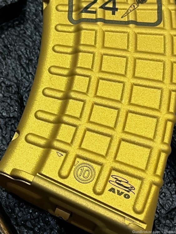 Rare 1 of 50 made Easter 2023 Gold Battle bunny arsenal waffle mag 7.62x39 -img-9