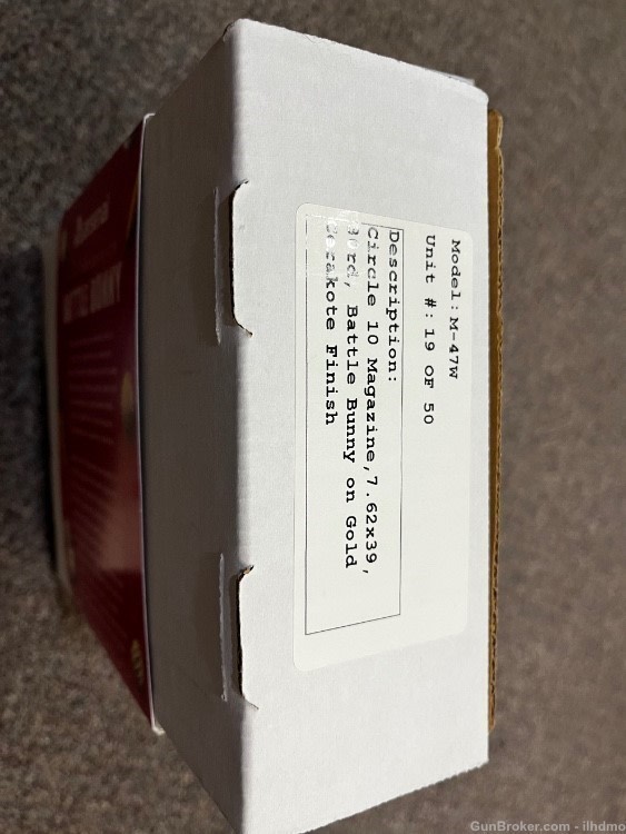 Rare 1 of 50 made Easter 2023 Gold Battle bunny arsenal waffle mag 7.62x39 -img-2