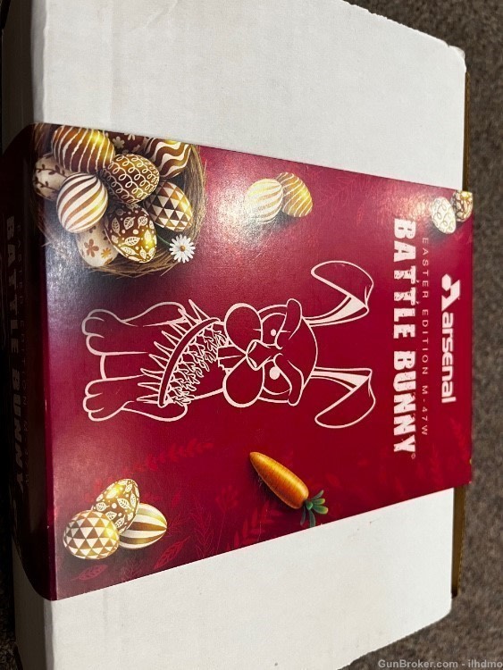 Rare 1 of 50 made Easter 2023 Gold Battle bunny arsenal waffle mag 7.62x39 -img-3