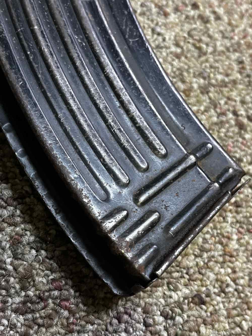 Russian Izhmash ribbed rare large side stamp mag 30rd 7.62x39 magazine-img-11