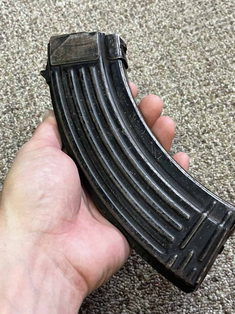 Russian Izhmash ribbed rare large side stamp mag 30rd 7.62x39 magazine-img-1