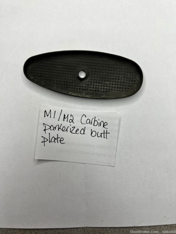 M1 M2 Carbine parkerized butt plate-img-1