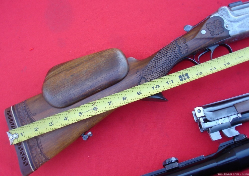 Merkel Combination Gun, Two Barrel Set, 7X65R, .22 Hornet, 16 Gauge AB-img-2