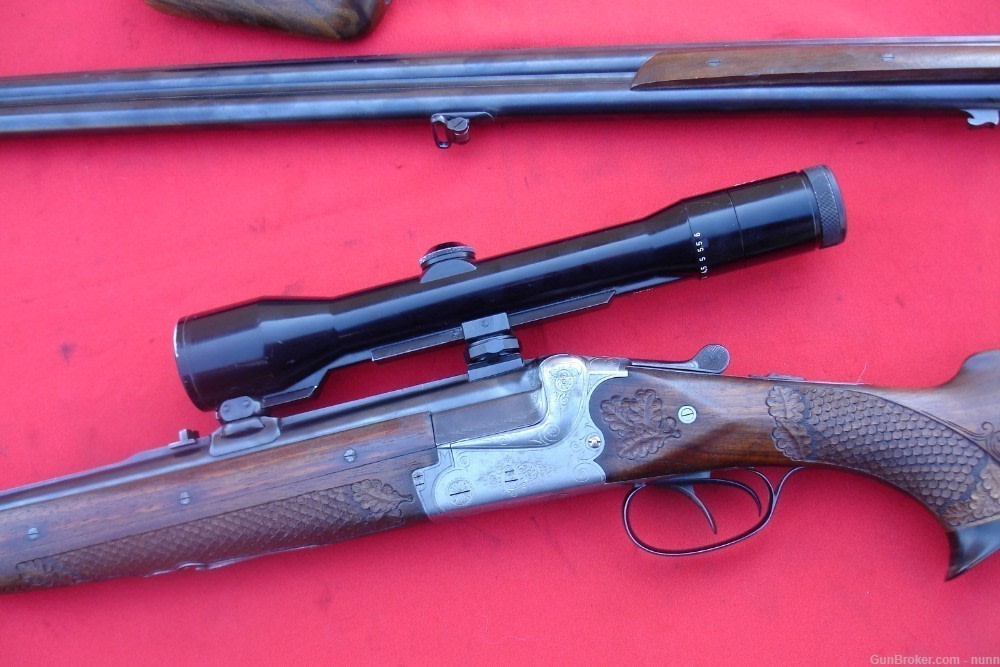 Merkel Combination Gun, Two Barrel Set, 7X65R, .22 Hornet, 16 Gauge AB-img-82