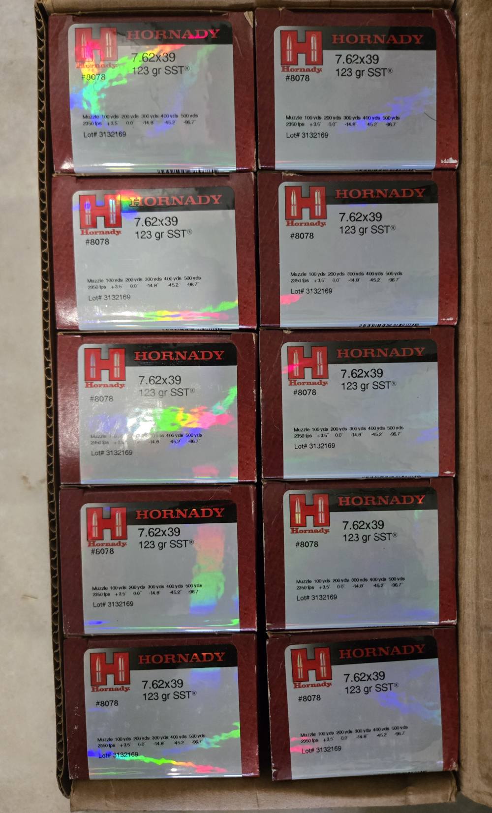 X500 Rounds Hornady 7.62X39 123 Grain SST Ammo No Reserve-img-2