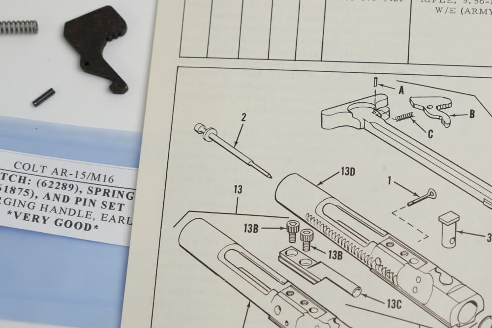 Colt M16 AR-15 Charging Handle Latch Replacement Kits - Vietnam VG-img-8