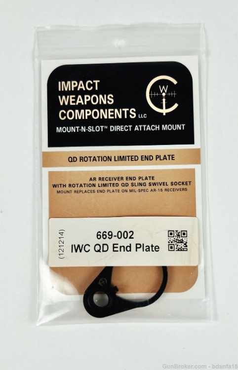 Impact Weapons Components QD Sling Mount End Plate 669-002-img-2