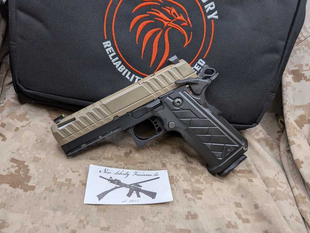 Live Free Armory Apollo 11 V2 Compact 2011 9MM New FDE Slide-img-0
