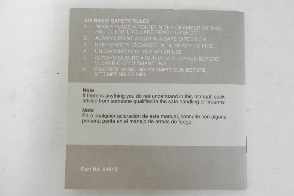  Colt Double Eagle Pistol Operating Manual - 1989-img-2