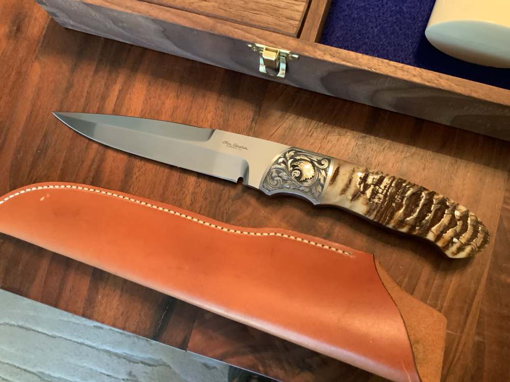 Colt Python .357 1974 Ivory Ben Shostle Engraved Ron Gaston Knife Letter-img-6