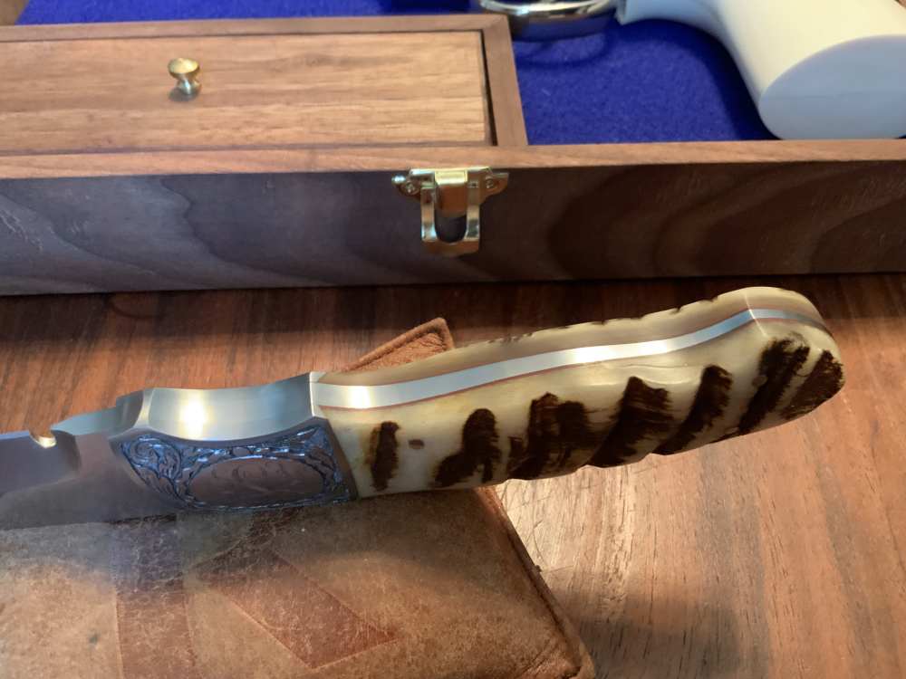Colt Python .357 1974 Ivory Ben Shostle Engraved Ron Gaston Knife Letter-img-40