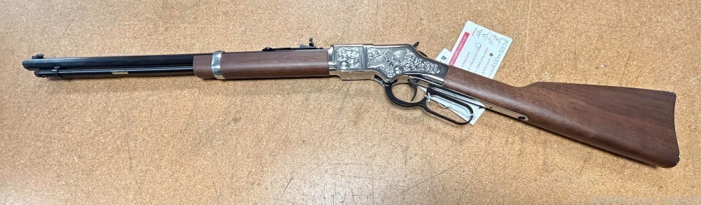 Henry Silver Eagle 2nd Edition Rifle Engraved 20” 16rd H004SE2 NO CC FEES-img-1