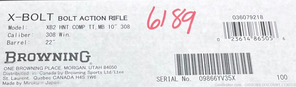 X-BOLT 2 Hunter Composite Two-Tone .308 22" Matte Blued Barrel 036079218-img-6