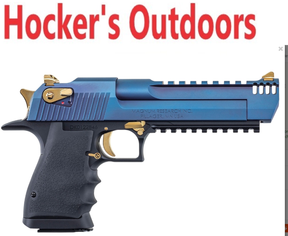 Magnum Research DE50L6CBG Desert Eagle L6 50 AE 6" Carbo Blue PVD Pistol-img-0