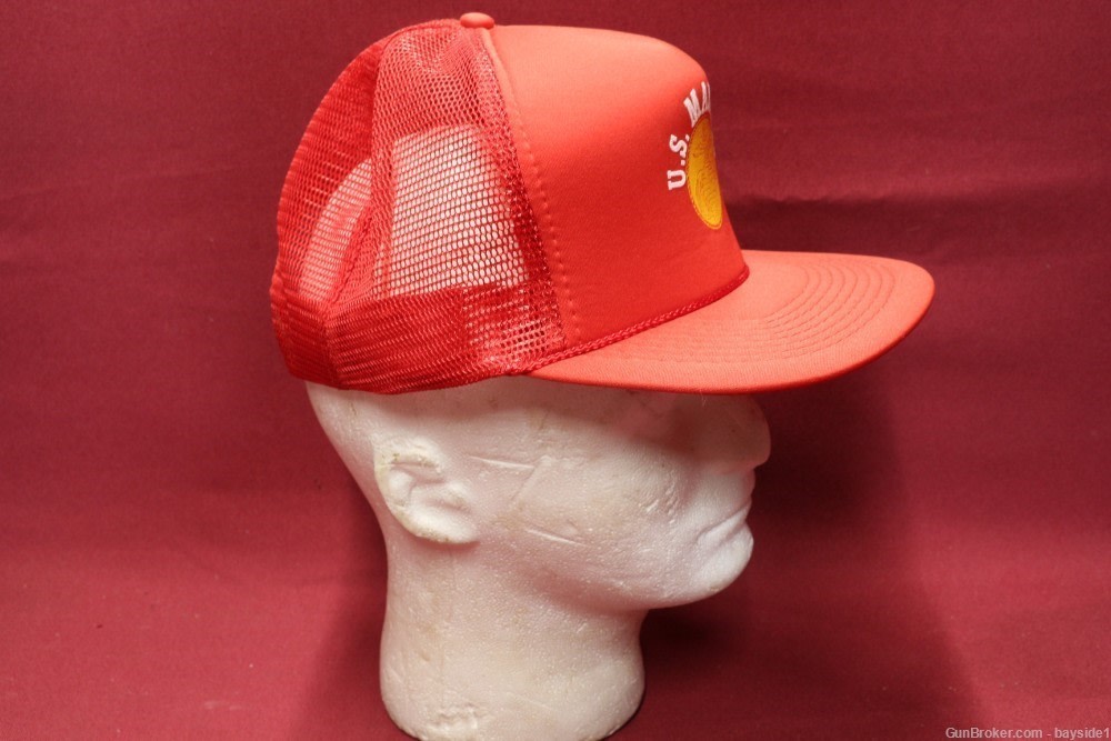 USMC MARINES RED HAT SNAPBACK SUMMER CAP-  NEW-img-0