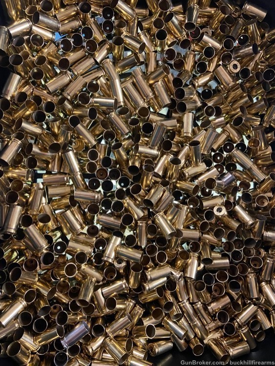 200 Pieces 9mm Brass - cleaned, deprimed, resized-img-0