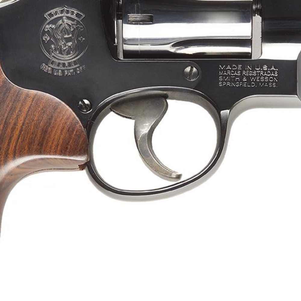 SMITH & WESSON 29 Large Frame Revolver Red Ramp Sight Wood Grip 44 Mag 4" -img-5