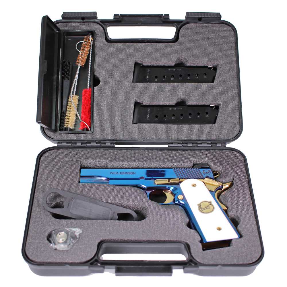 IVER JOHNSON EAGLE ULTRAMARINE 45ACP BLUE NEW 1911-img-1