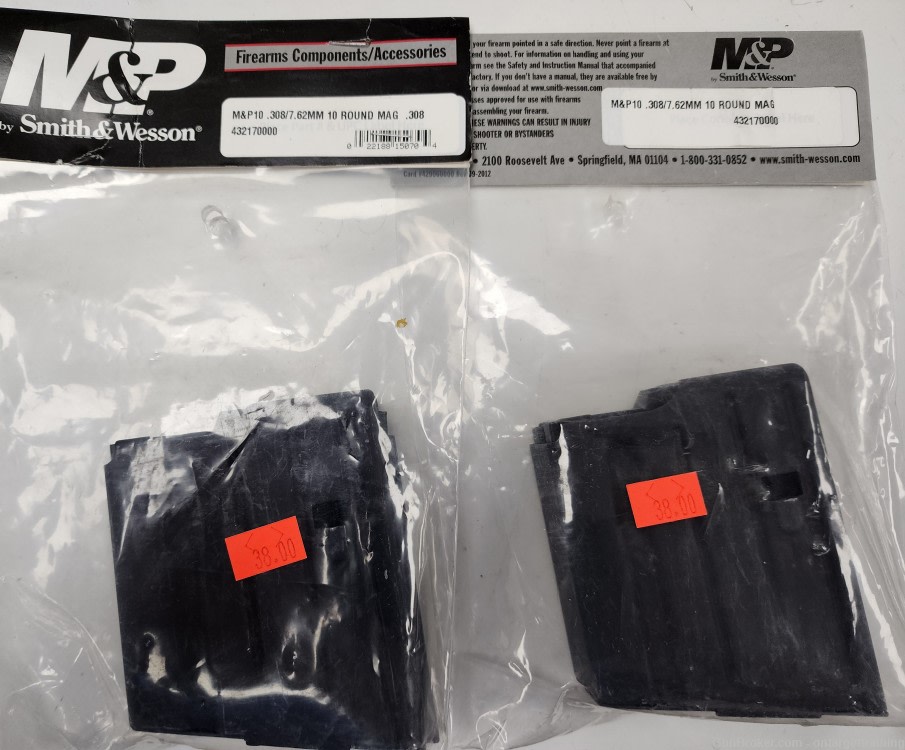 TWO M&P 10 .308/7.62/308 10 ROUND MAGAZINES -img-0