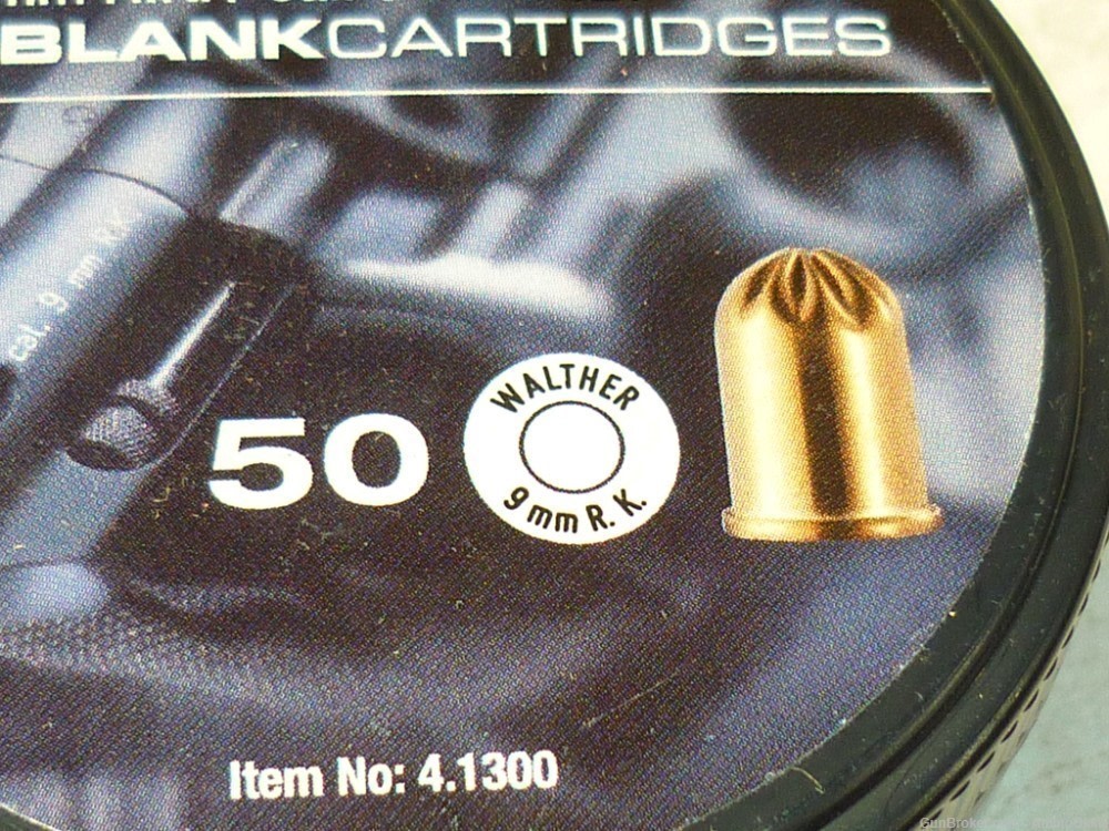 50rd - NC BLANKS - WALTHER - 9mm R K - RK - Rimmed Blanks-img-2