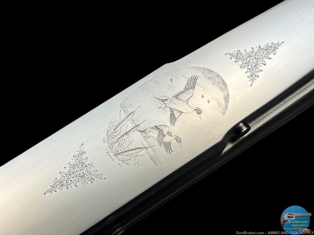 TITANIUM COSMI - 12 GA 26" - EXHBITION GRADE WOOD - DASSA ENGRAVED PINTAILS-img-9