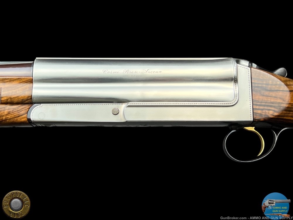 TITANIUM COSMI - 12 GA 26" - EXHBITION GRADE WOOD - DASSA ENGRAVED PINTAILS-img-43