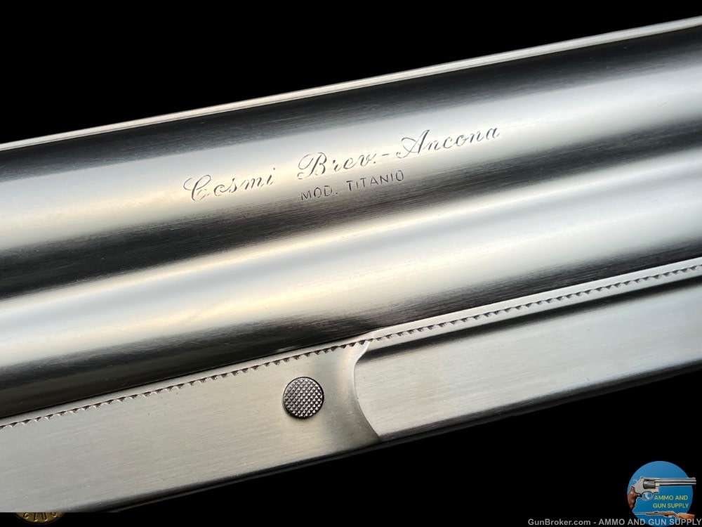 TITANIUM COSMI - 12 GA 26" - EXHBITION GRADE WOOD - DASSA ENGRAVED PINTAILS-img-42