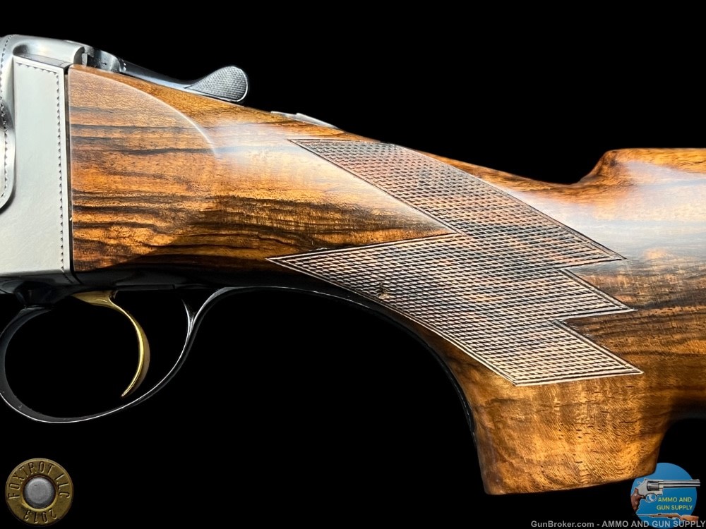 TITANIUM COSMI - 12 GA 26" - EXHBITION GRADE WOOD - DASSA ENGRAVED PINTAILS-img-28