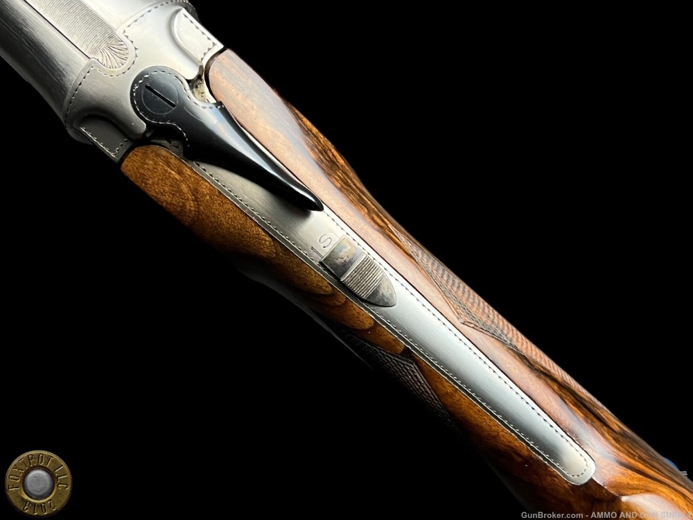 TITANIUM COSMI - 12 GA 26" - EXHBITION GRADE WOOD - DASSA ENGRAVED PINTAILS-img-13