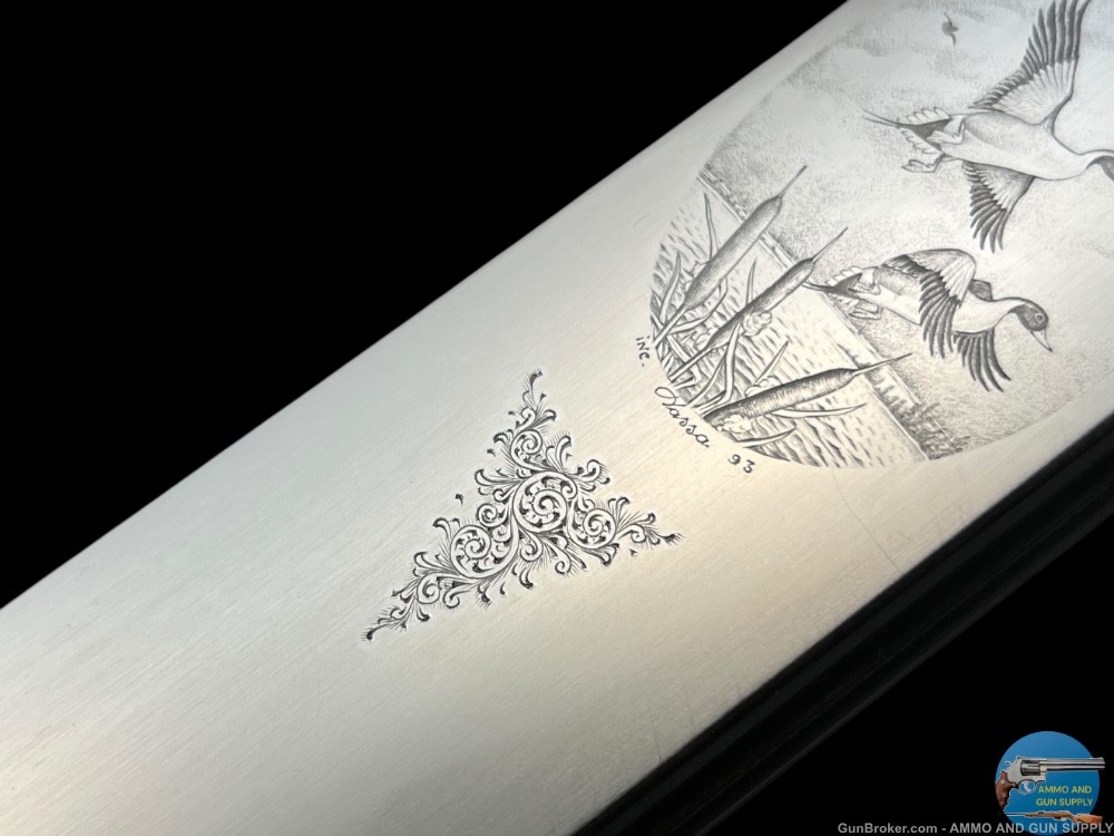 TITANIUM COSMI - 12 GA 26" - EXHBITION GRADE WOOD - DASSA ENGRAVED PINTAILS-img-44