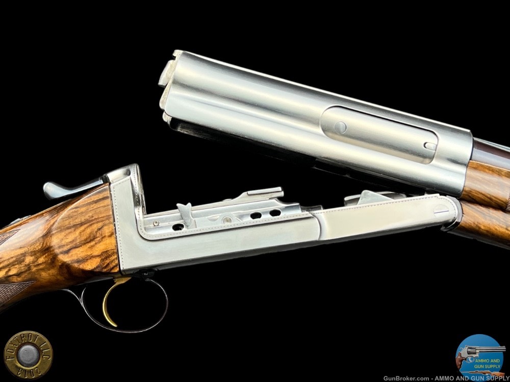 TITANIUM COSMI - 12 GA 26" - EXHBITION GRADE WOOD - DASSA ENGRAVED PINTAILS-img-36
